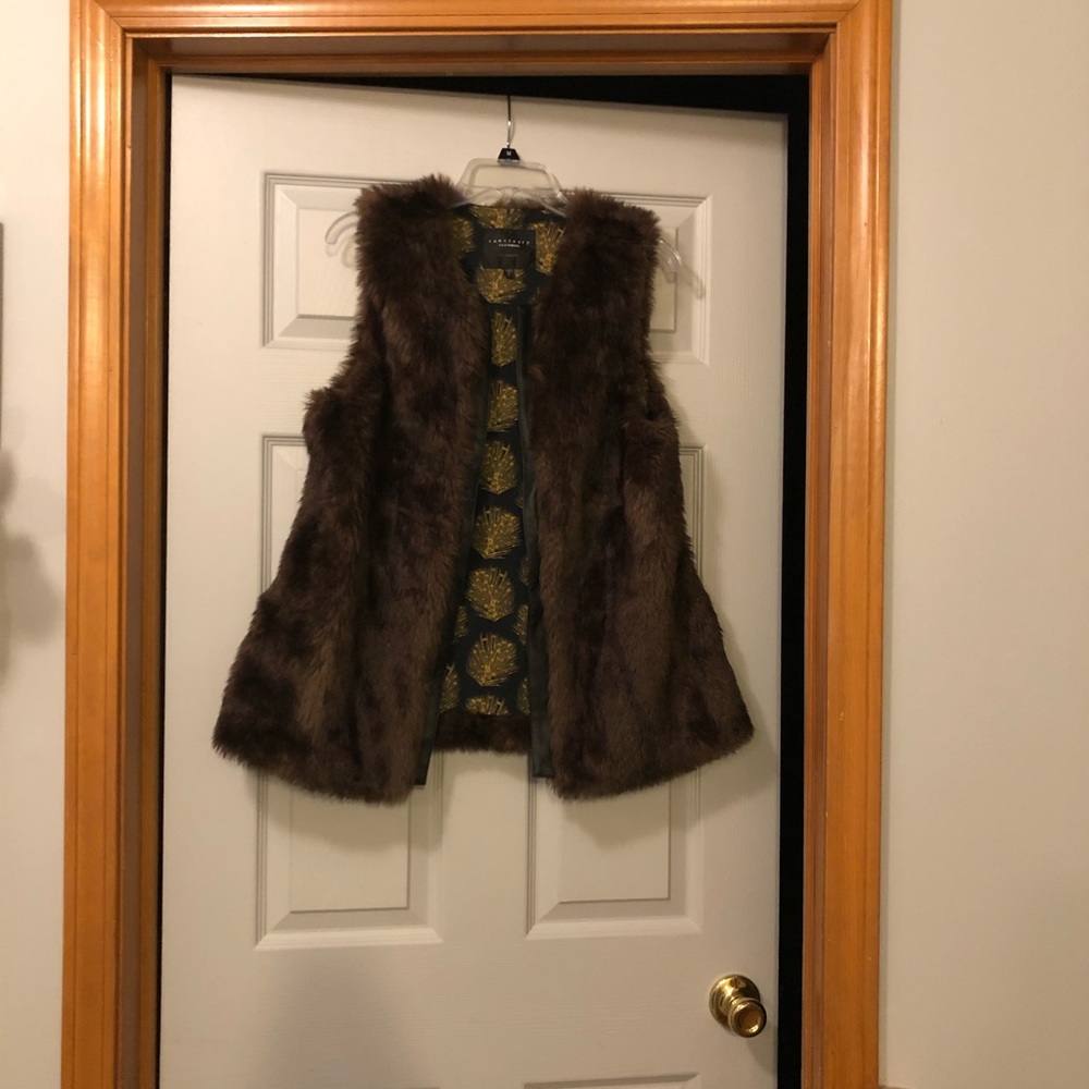 Faux fur vest